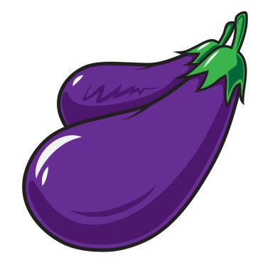 Patlıcan sebze üzerinde beyaz izole.