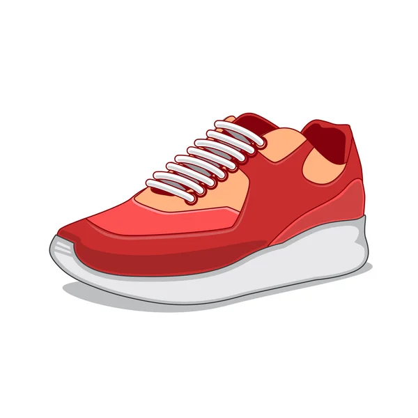 Sneakers isolate su bianco. — Vettoriale Stock