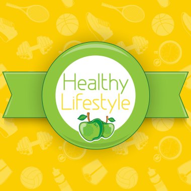 Active healthy lifestyle background.