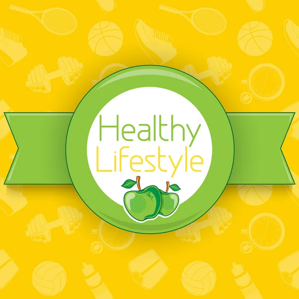 Active healthy lifestyle background. — 图库矢量图片