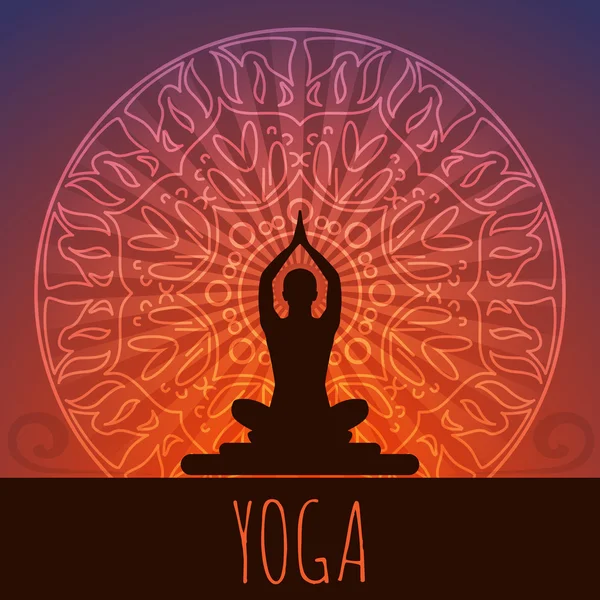 Yoga-Hintergrund. Stockillustration