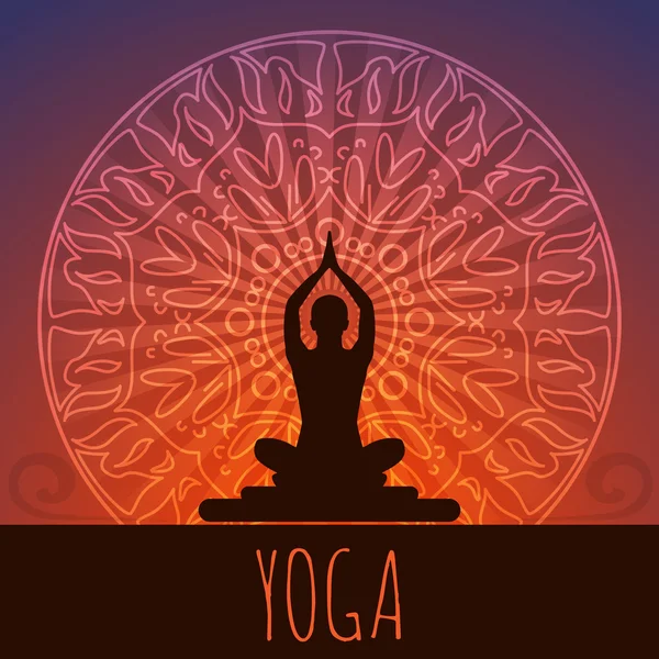 Yoga arka plan. Stok Illüstrasyon