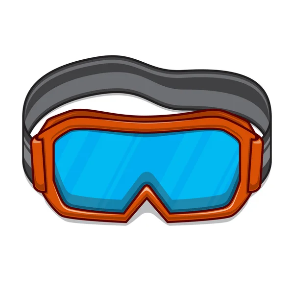 Gogle snowboardowe narciarskie. — Wektor stockowy