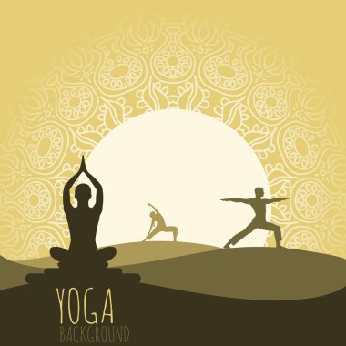 Yoga arka plan.