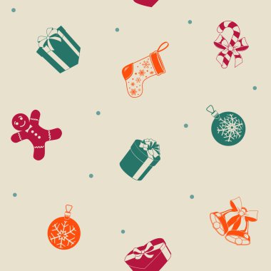 Noel tatili seamless modeli.