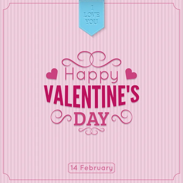 Saint Valentines  Day background. — Stock Vector