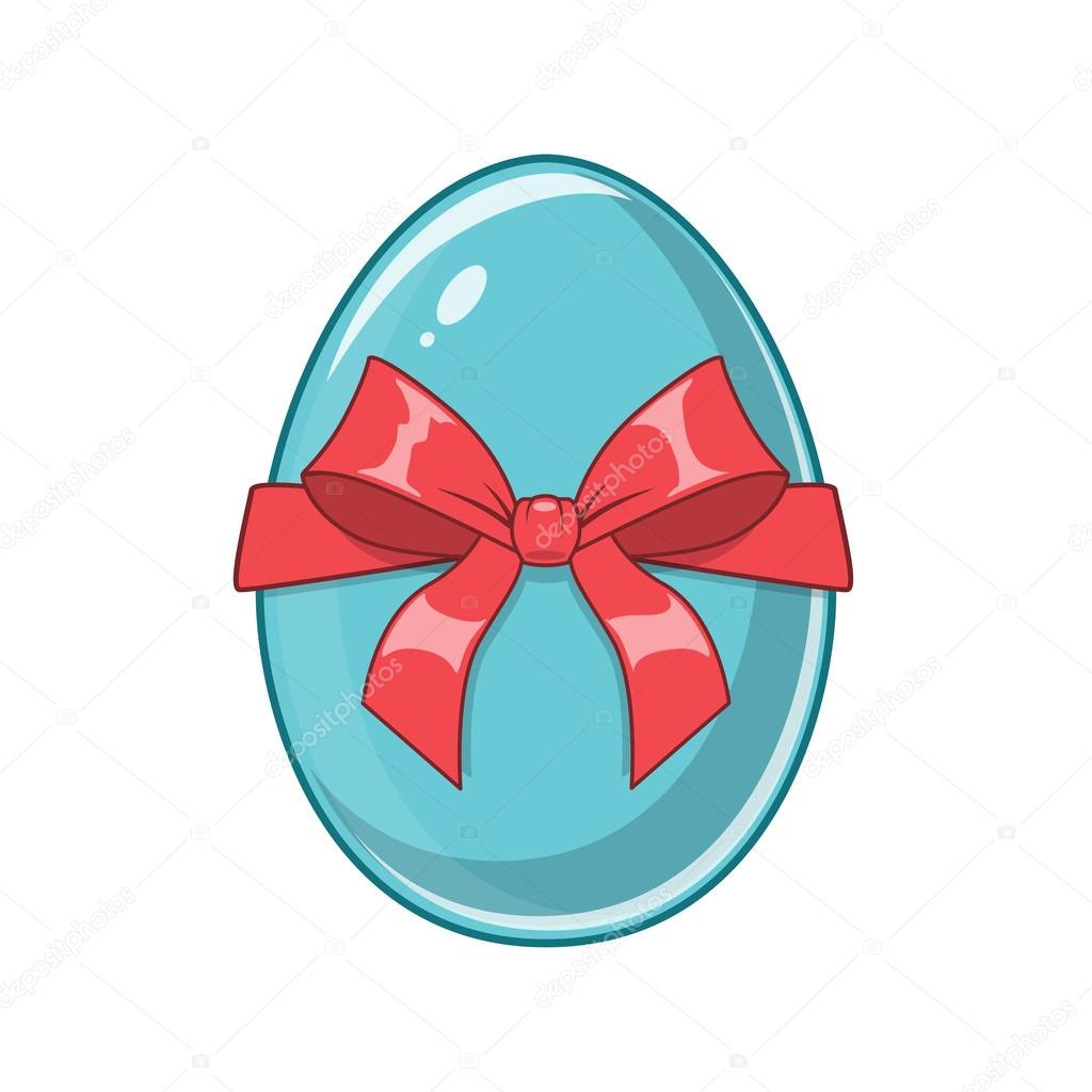 uovo di Pasqua simbolo luminoso di festa colorata — Vettoriali Elemento di disegno isolato su bianco illustrazione vettoriale EPS 10 — Vettoriali di Chuhail