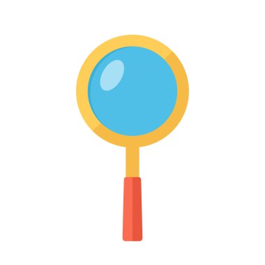 Büyüteç camı. Arama simgesi.