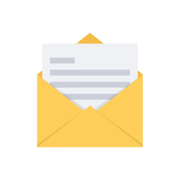 Beveiligde envelop openen. Mail-symbool. — Stockvector