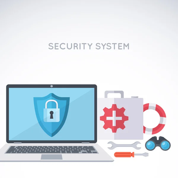 System security background. — Wektor stockowy