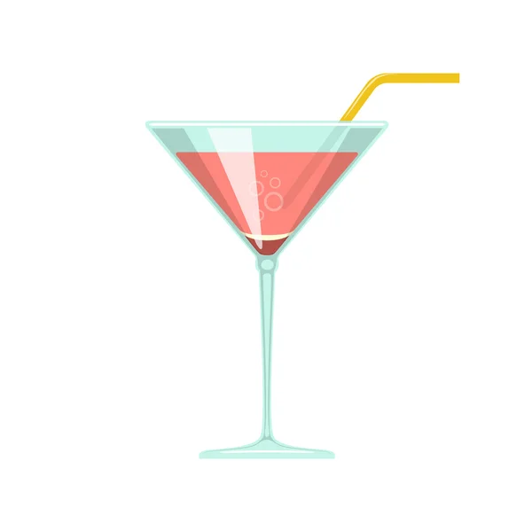 Copo de Cocktail. — Vetor de Stock