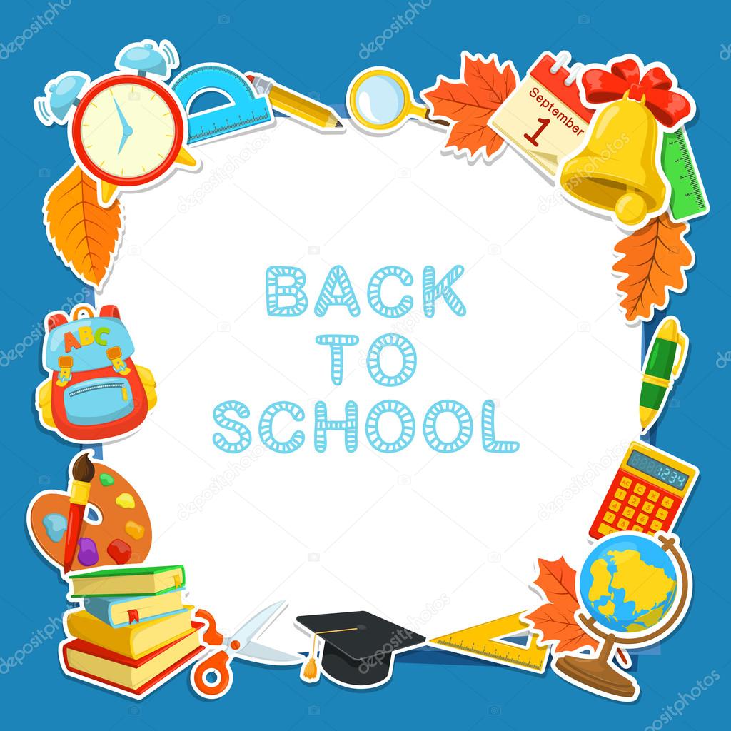 Back To School Vector Background Design Welcome Back To School
