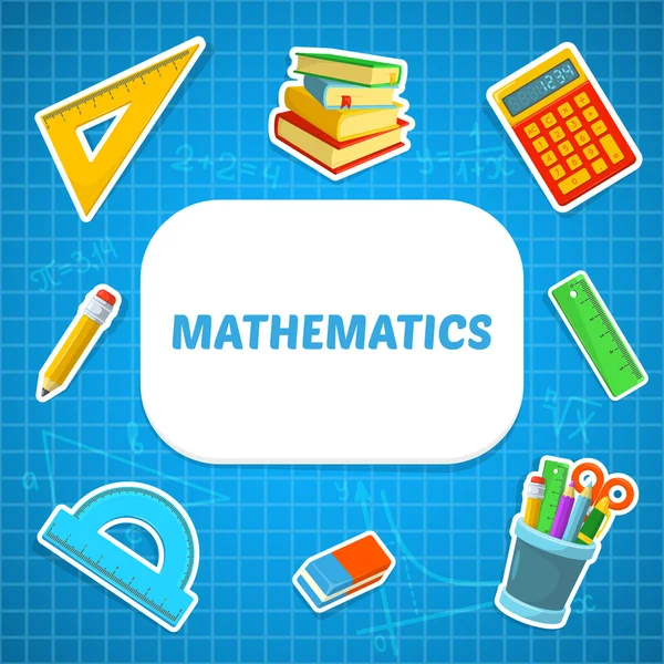 Fondo de matemáticas . — Vector de stock