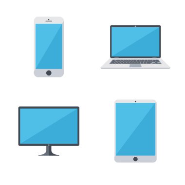 Modern araçlar Icons set. 