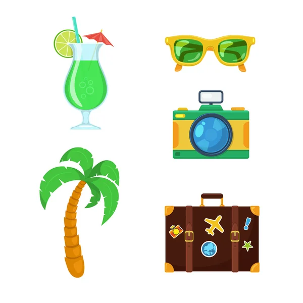 Colección de viajes turísticos . — Vector de stock