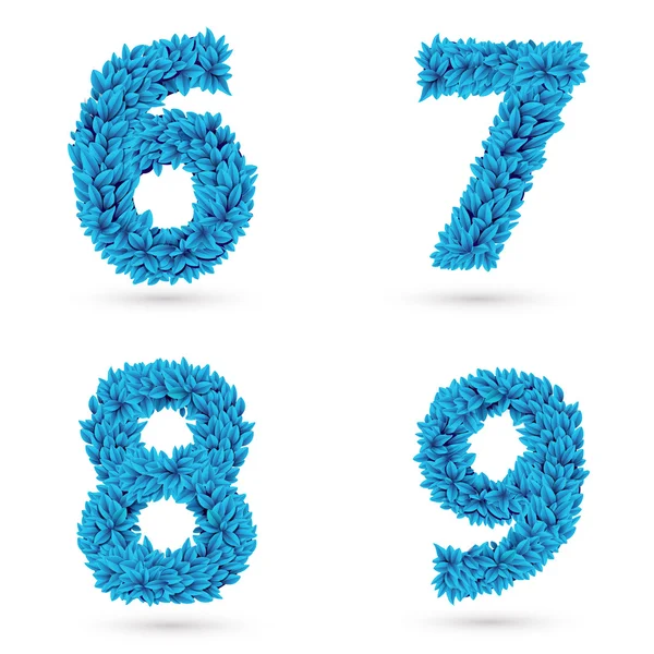 Set of numbers. — Stock Vector