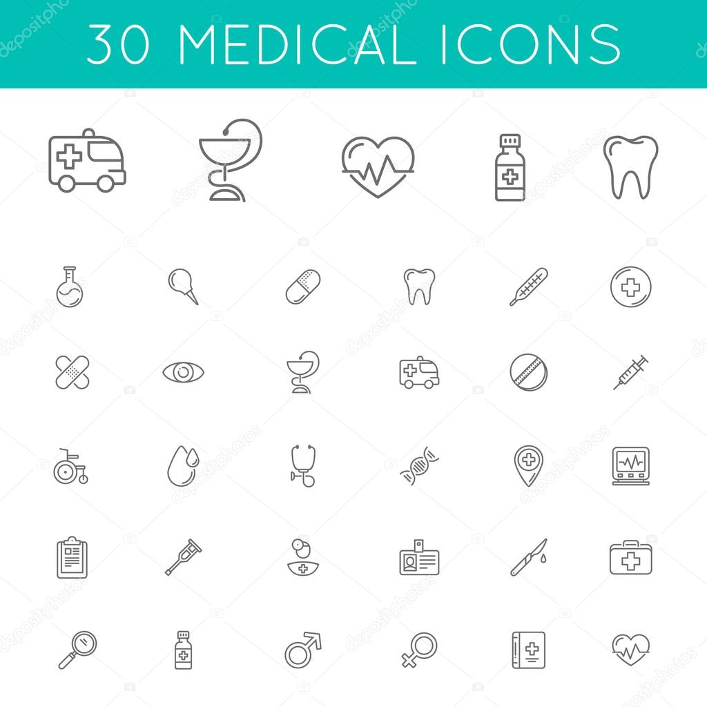 Medical icons pack.