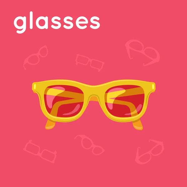 Gafas de sol de colores brillantes . — Vector de stock