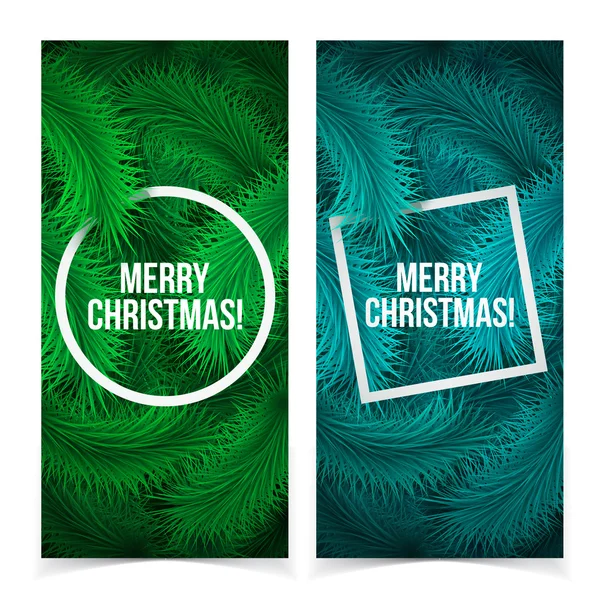Holiday Christmas banners. — Stock Vector