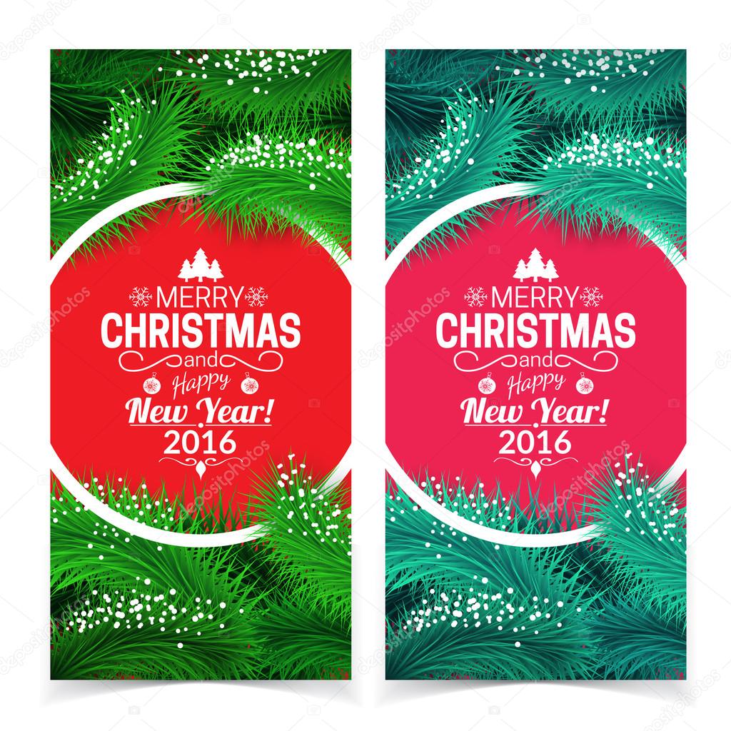 Holiday Christmas banners.