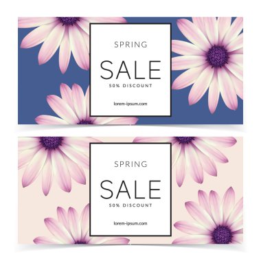 Çiçekler ve metin için çerçeve.