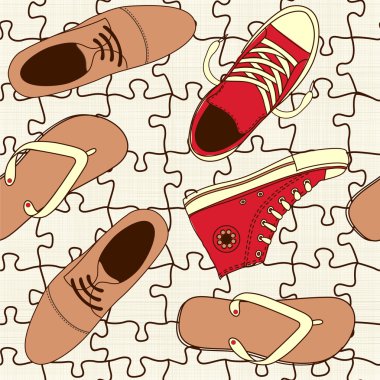 Bulmaca katta ayakkabılar