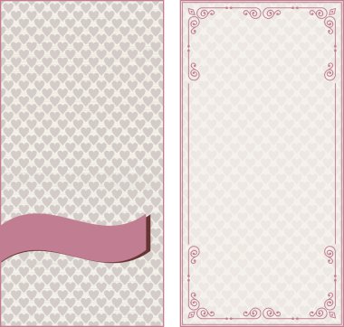 davetiye antika arka plan üzerinde kümesi