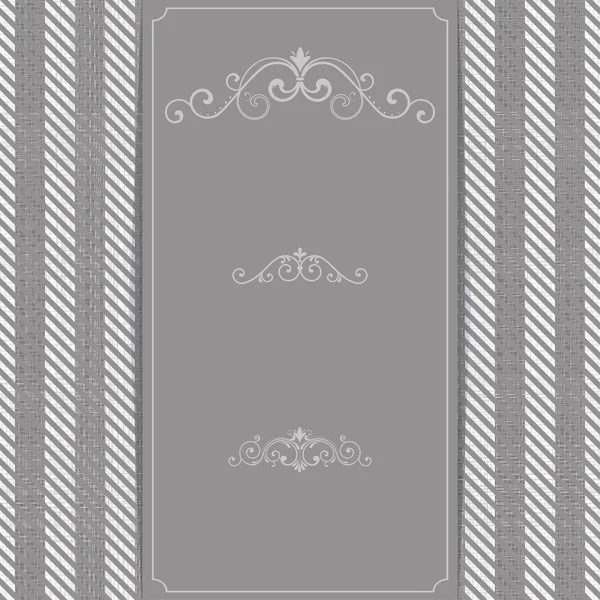 Vintage frame on seamless tweed pattern — Stock Vector