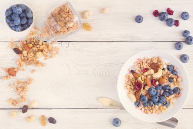 Granola yoğurt Kahvaltı.