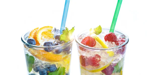 Summer fruit water. — Stock Photo, Image