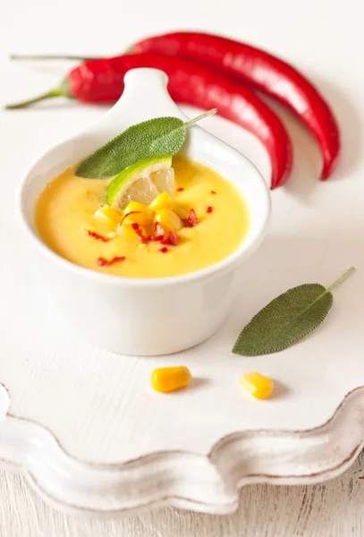 Corn soup. — Stock Photo, Image