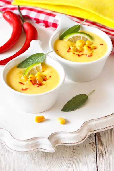 Corn soup. — Stock Photo, Image