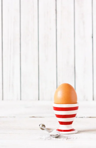 Ei gekocht. — Stockfoto