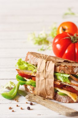 Sandviç. Fast food.