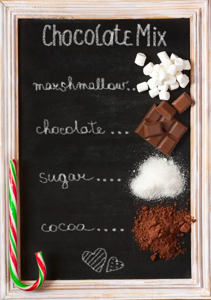 Chocolate mix board. — Stock Photo, Image