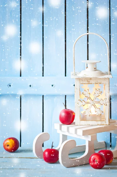 Vánoční lucerny přání. — Stock fotografie