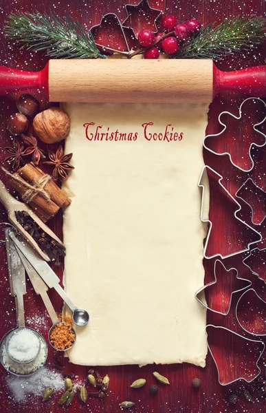 Christmas cookies background. Stock Image