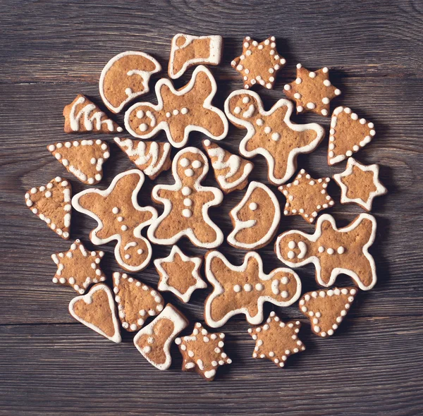 Galletas de jengibre de Navidad. —  Fotos de Stock