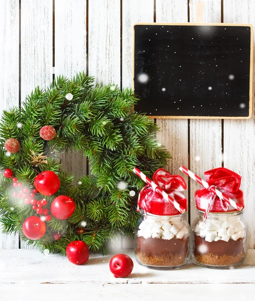 Mistura de chocolate Natal . — Fotografia de Stock