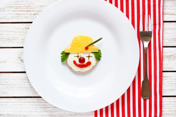 Bolachas de queijo engraçadas . — Fotografia de Stock