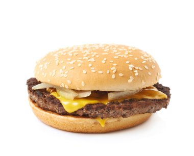 Taze hamburger izole