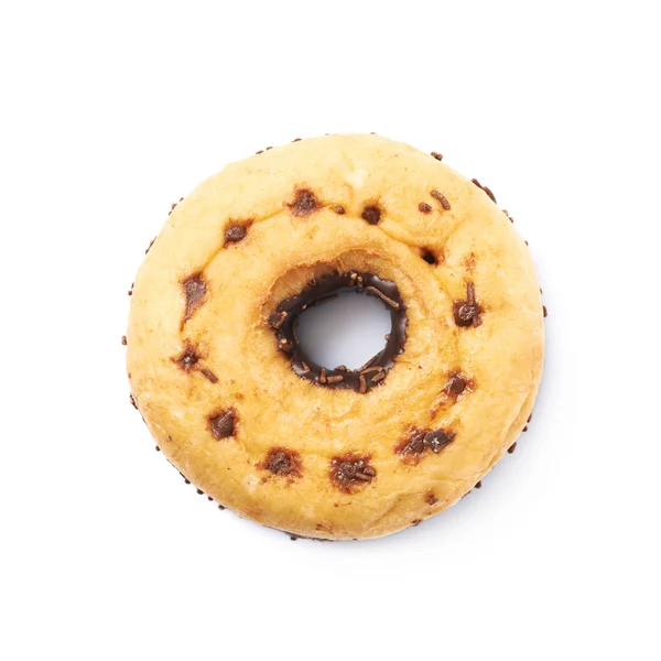 Chocolate donut isolerade — Stockfoto