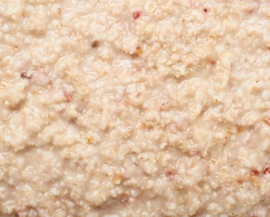 Yulaf lapası ile kaplı yüzey