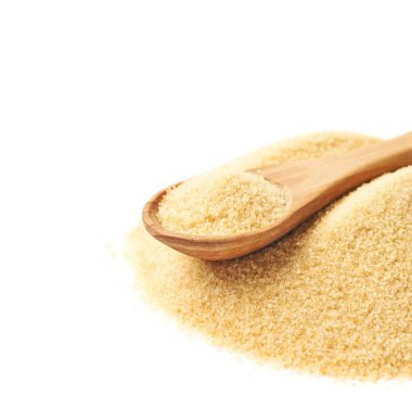 Kaşık şeker yığını üzerinde