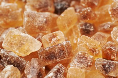 Kahverengi rock şekerle kaplı yüzey