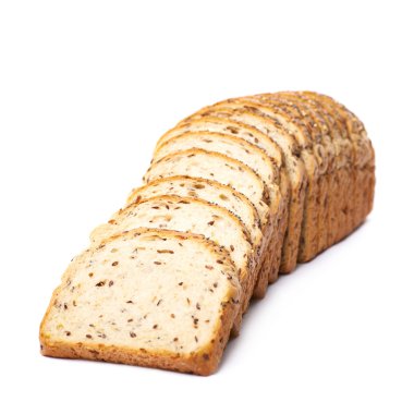 Dilimlenmiş beyaz ekmek ekmek izole