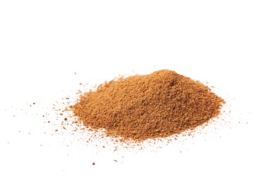 İzole toz tarçın yığını