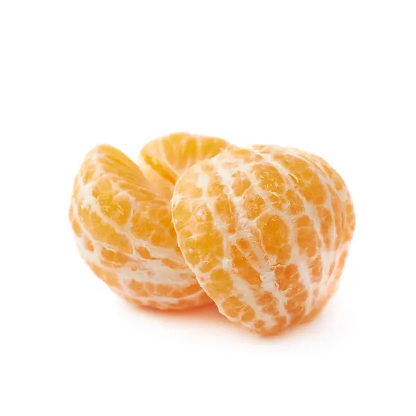 Mandarine pelée isolée — Photo