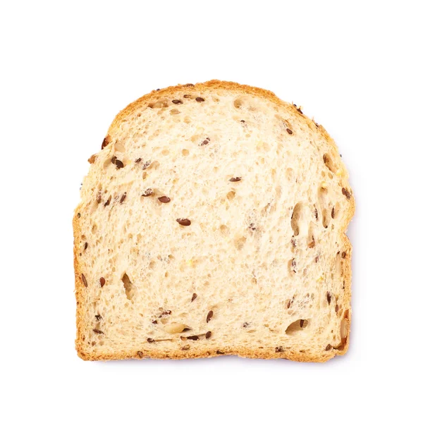 Fatia única de um pão branco — Fotografia de Stock