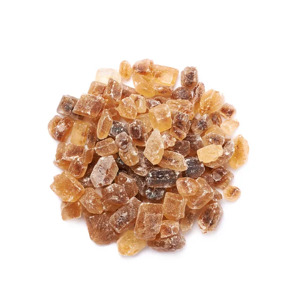 Купка коричневих кристалів цукру — стокове фото